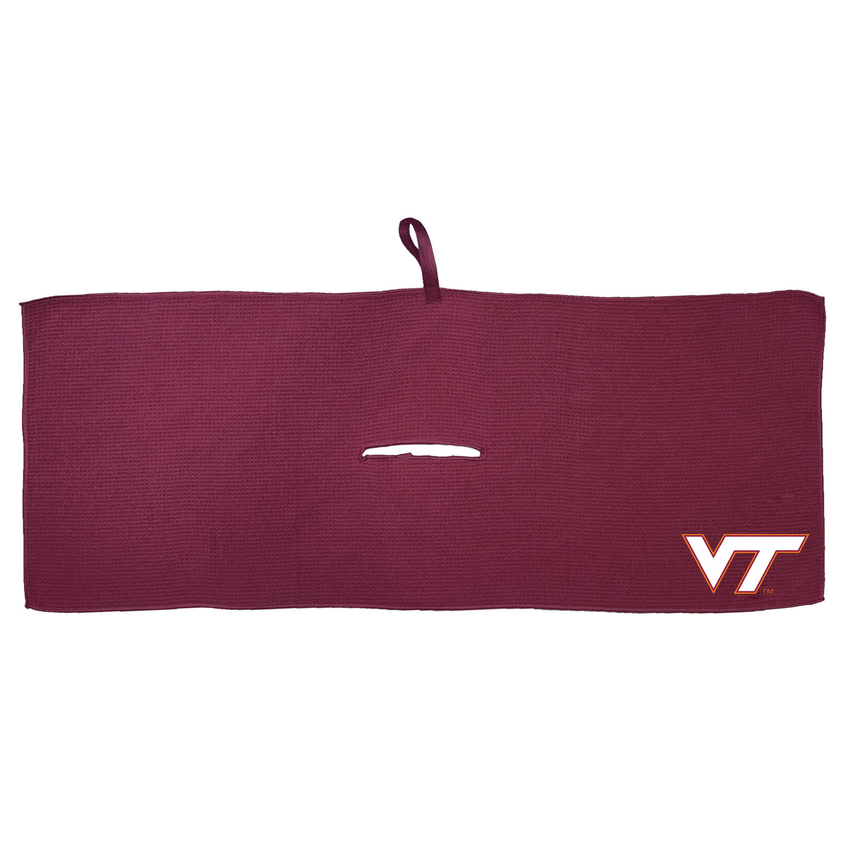 Virginia Tech Hokies 16 x 40 microfiber golf towel with team logo