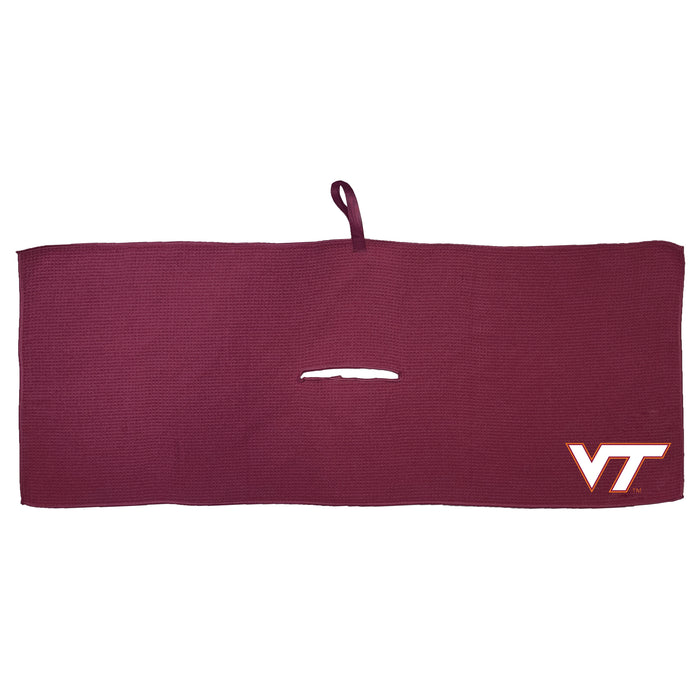 Virginia Tech Hokies 16 x 40 microfiber golf towel with team logo