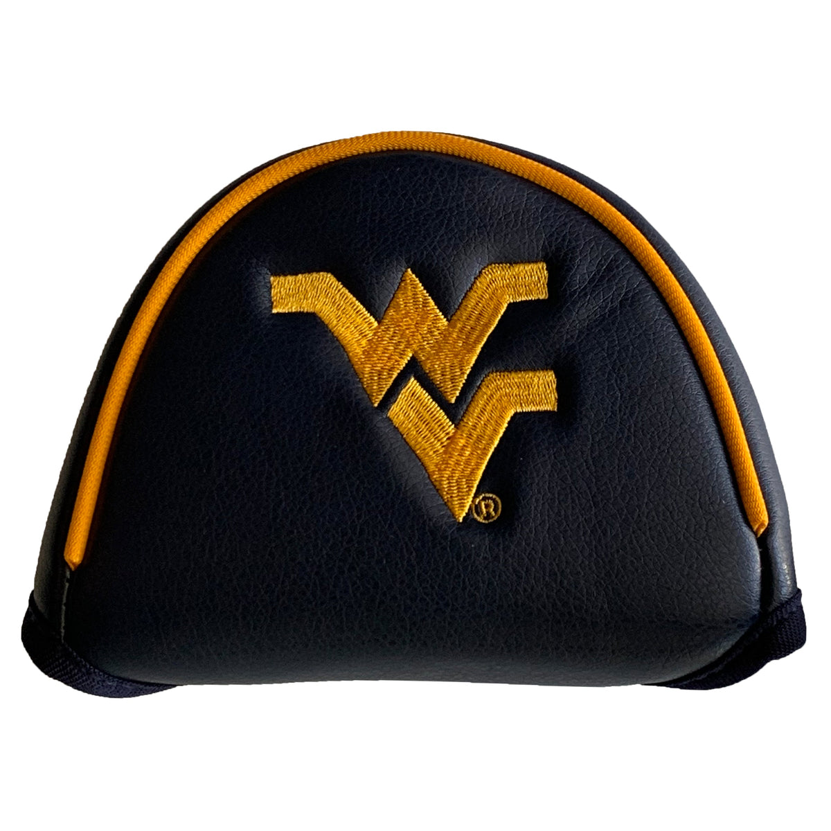 West Virginia Mountaineers vintage mallet putter embroidered golf headcover