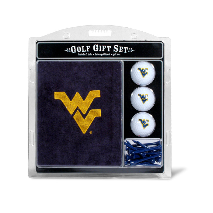 West Virginia Mountaineers Embroidered Towel Golf Gift Set