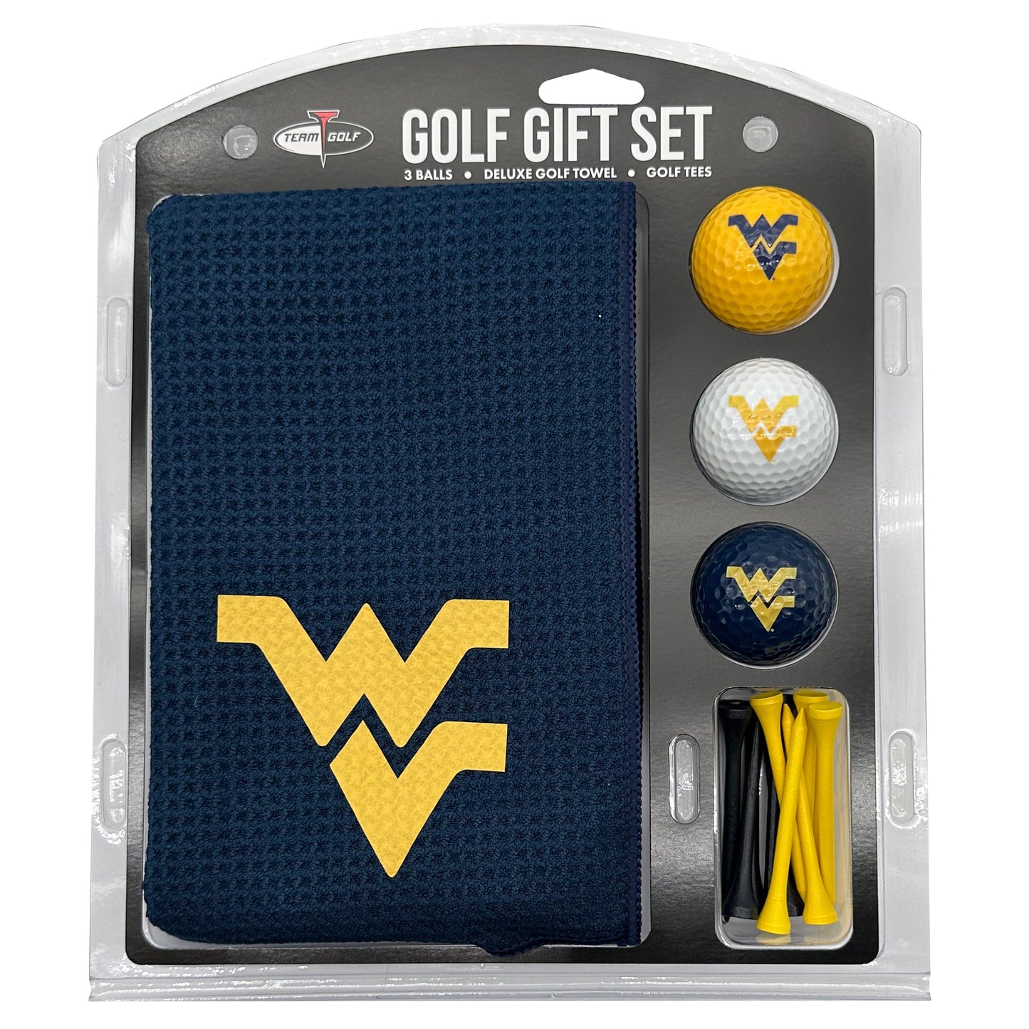 West Virginia Mountaineers Microfiber Towel Golf Gift Set - Club Rehab