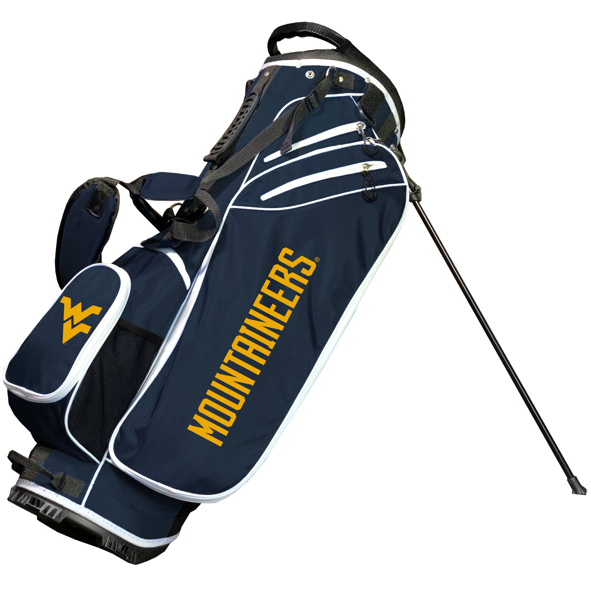 West Virginia Mountaineers Birdie stand golf bag, Navy color