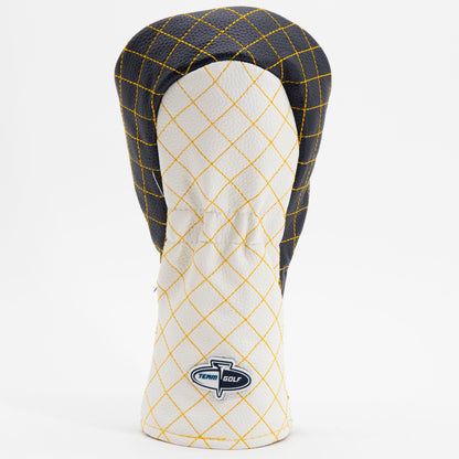 West Virginia Mountaineers Striped Quilted Fairway Headcover, back view