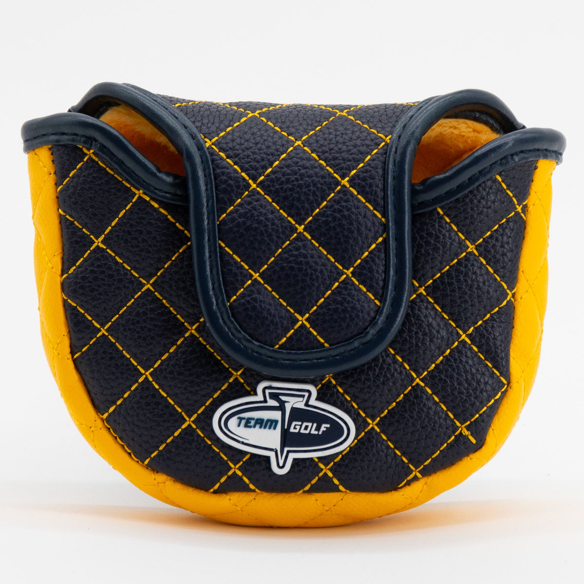 West Virginia Mountaineers Solid Quilted Mallet Putter Cover, back view