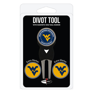 West Virginia Mountaineers Divot Tool + 3 Ball Markers
