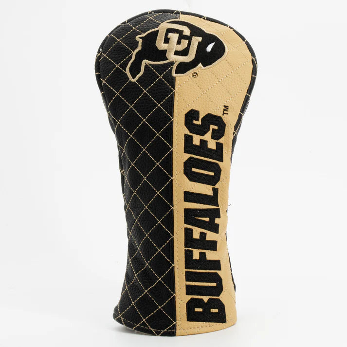 Golf club head cover with 'BUFFALOES' text and logo on a white background