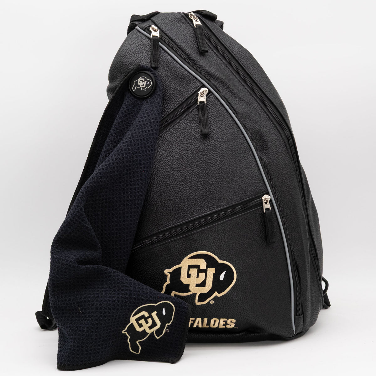 Colorado Buffaloes PU leather backpack by Team Golf, view 8