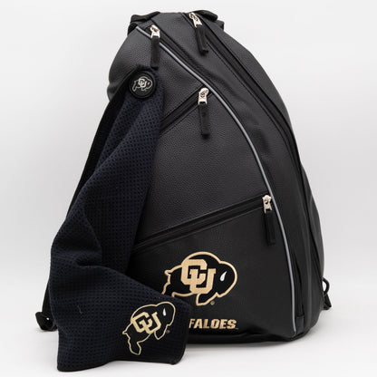 Colorado Buffaloes PU leather backpack by Team Golf, view 8