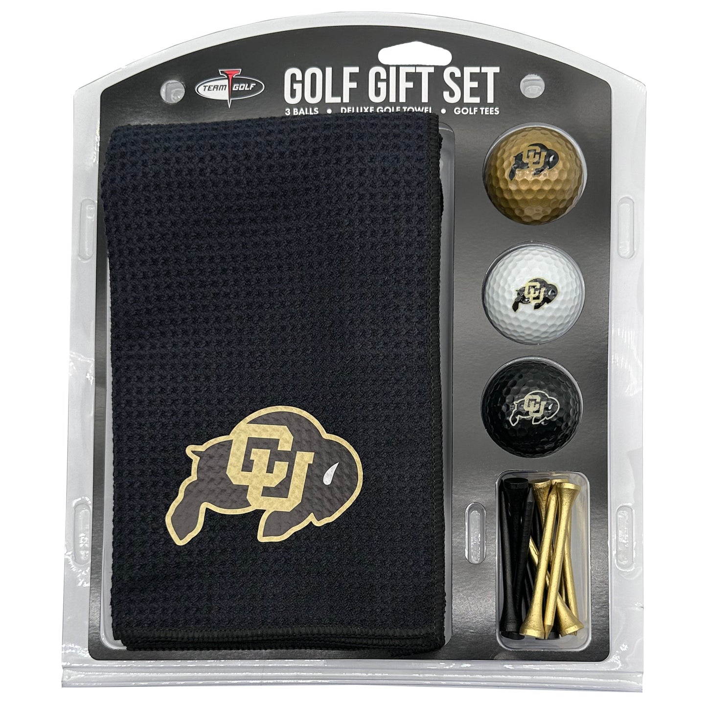 Colorado Buffaloes Microfiber Towel Golf Gift Set - Club Rehab