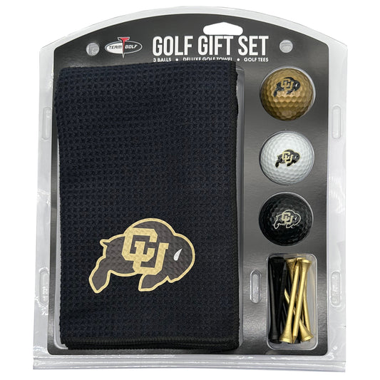 Colorado Buffaloes Microfiber Towel Golf Gift Set - Club Rehab