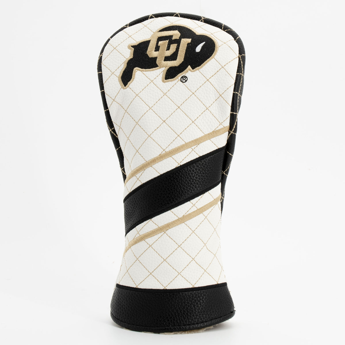 Colorado Buffaloes Striped Quilted Fairway Headcover, front view