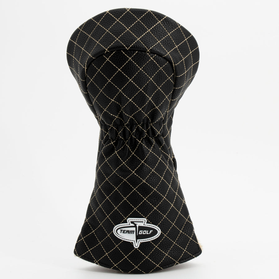 Colorado Buffaloes solid quilted driver cover, back view