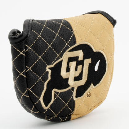 Colorado Buffaloes Split Quilted Mallet Putter Cover, angled view