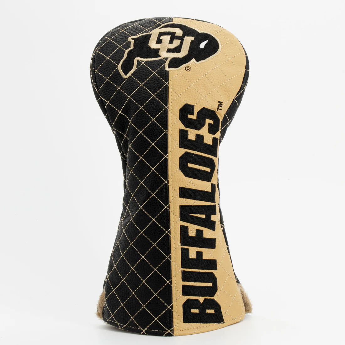 Golf club head cover with 'Buffaloes' text and logo on a white background