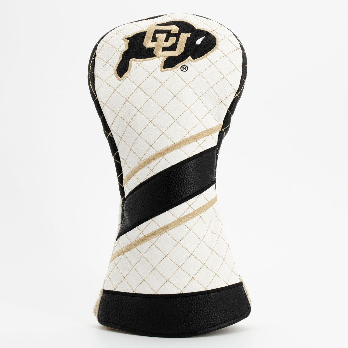 Colorado Buffaloes Striped Quilted Driver Headcover, front view