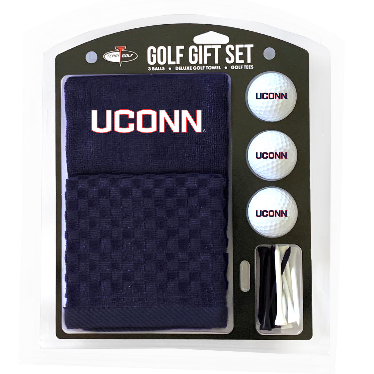 UConn Huskies Embroidered Towel Golf Gift Set