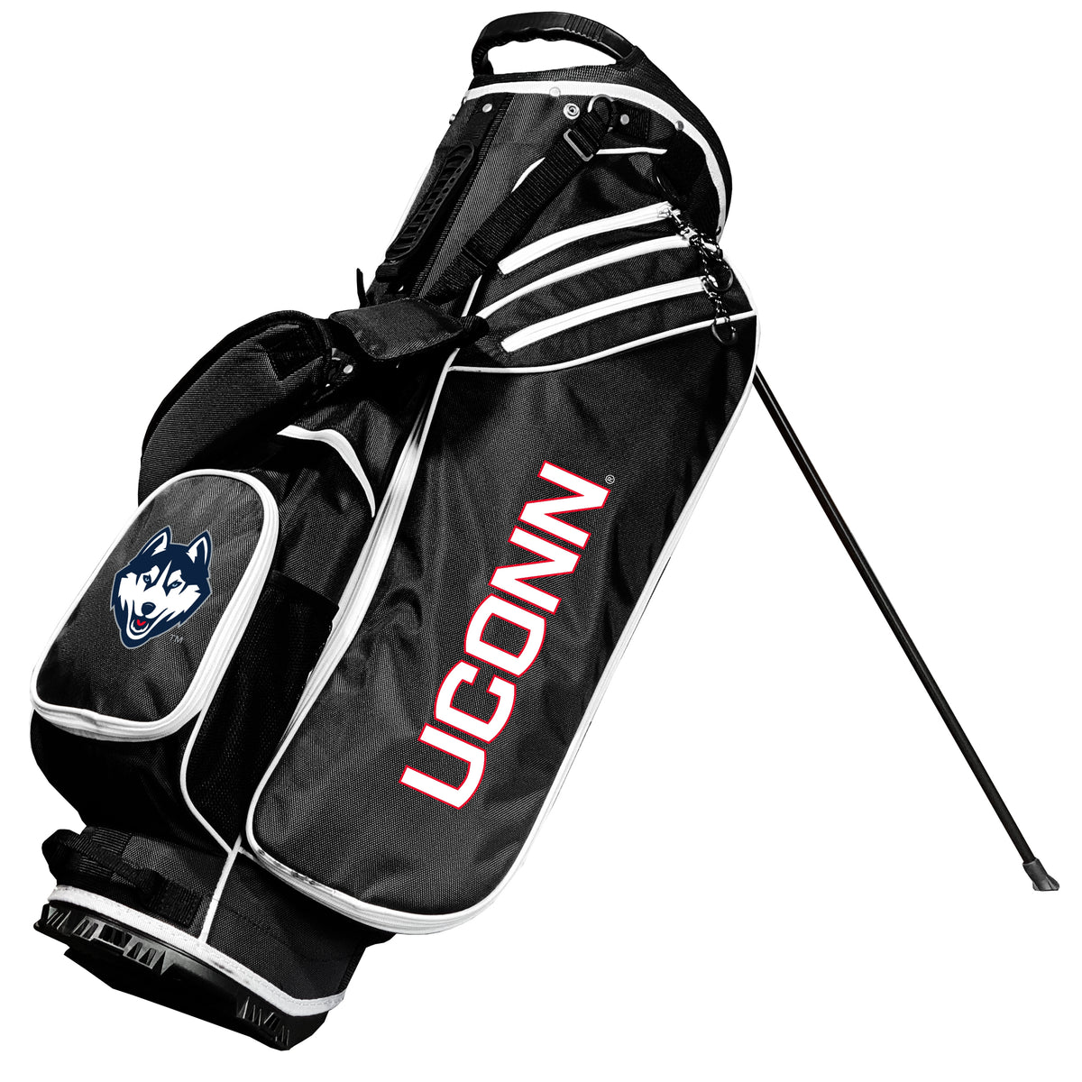 UConn Huskies Birdie stand golf bag, Black color