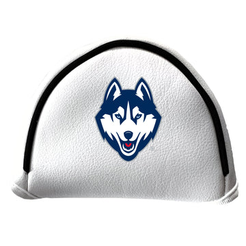 UConn Huskies Vintage White Printed Mallet Putter Headcover