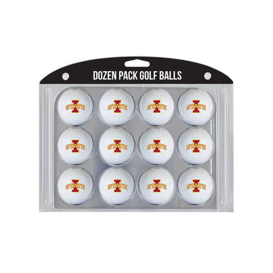 Iowa State Cyclones logo golf balls, 12 pack