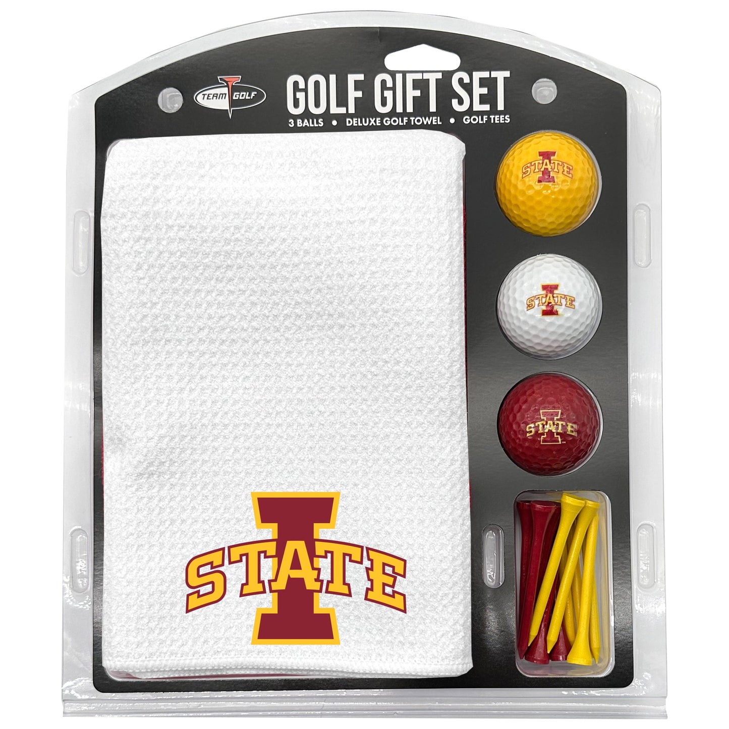 Iowa State Cyclones White Microfiber Towel Golf Gift Set - Club Rehab