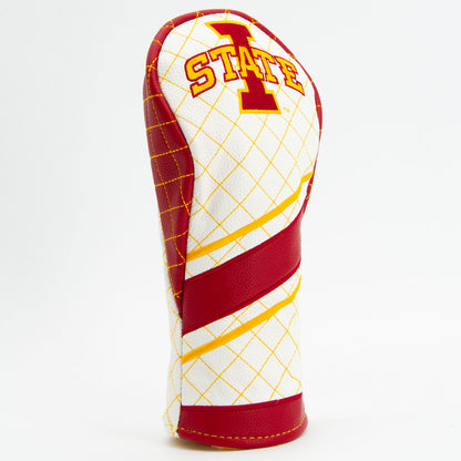Iowa State Cyclones Striped Quilted Fairway Headcover, angled view
