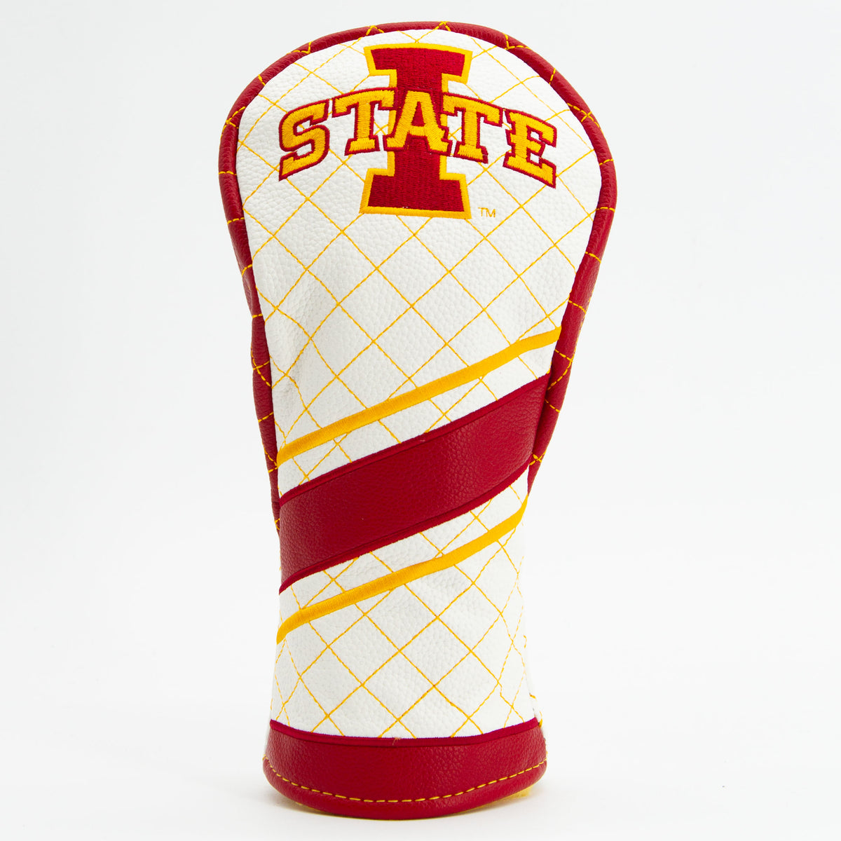 Iowa State Cyclones Striped Quilted Fairway Headcover, front view
