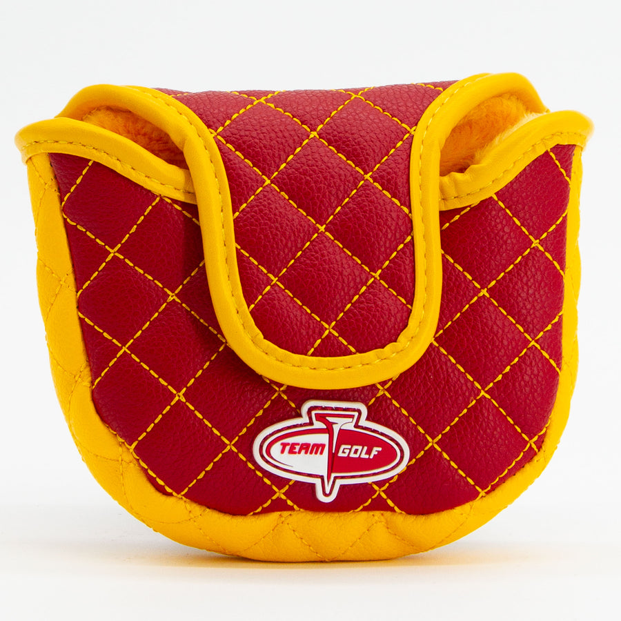 Iowa State Cyclones solid quilted mallet putter cover, back view