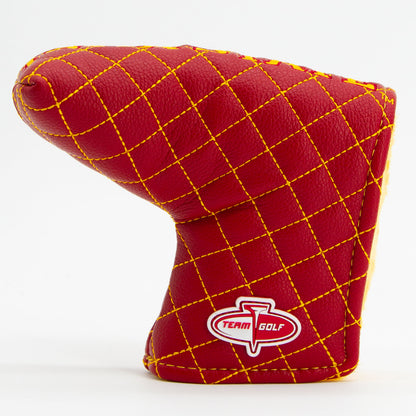 Iowa State Cyclones Solid Quilted Blade Putter Cover, back view