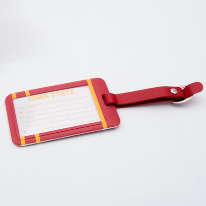 Iowa State Cyclones plastic golf bag tag by Team Golf, product photo 2