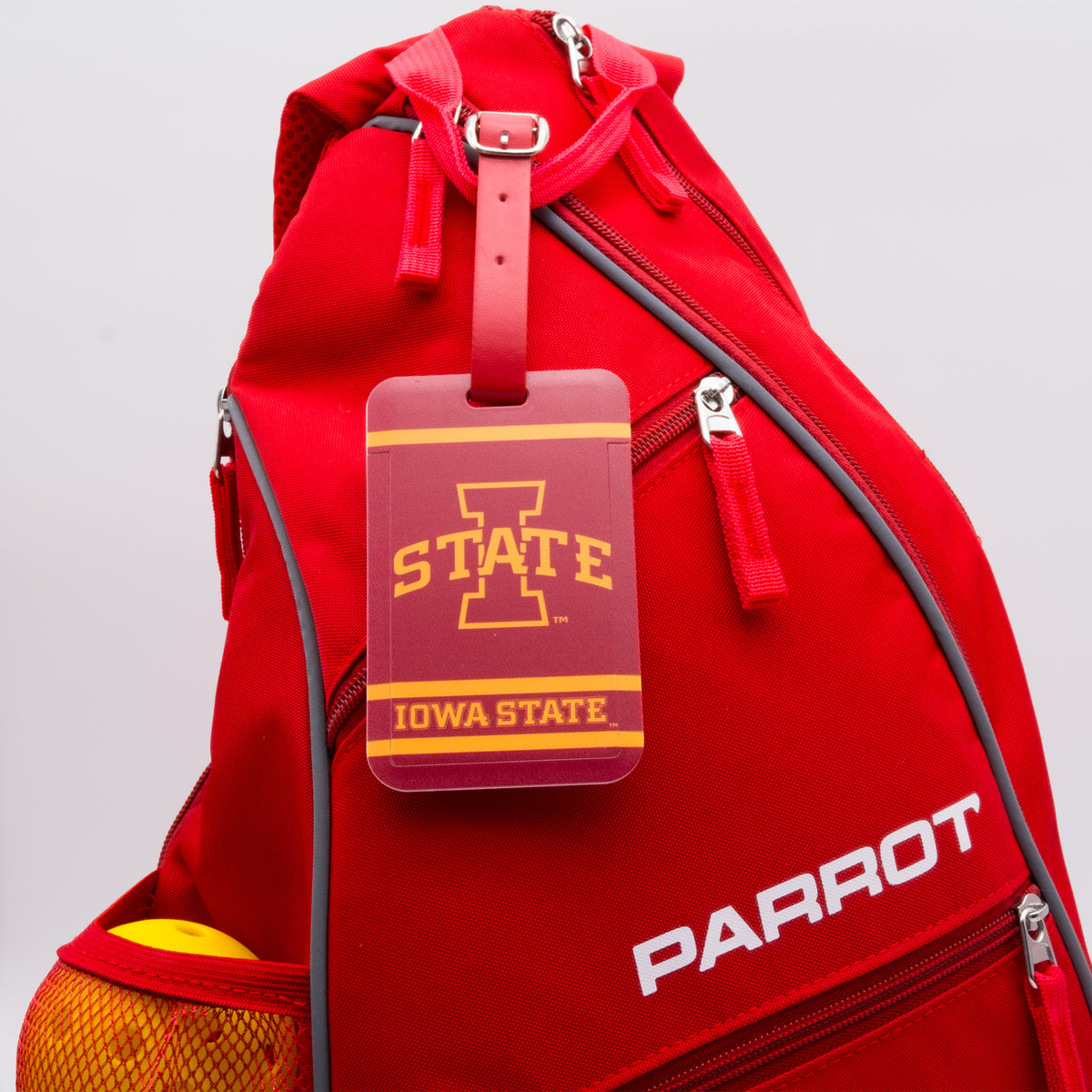 Iowa State Cyclones plastic golf bag tag by Team Golf, product photo 3
