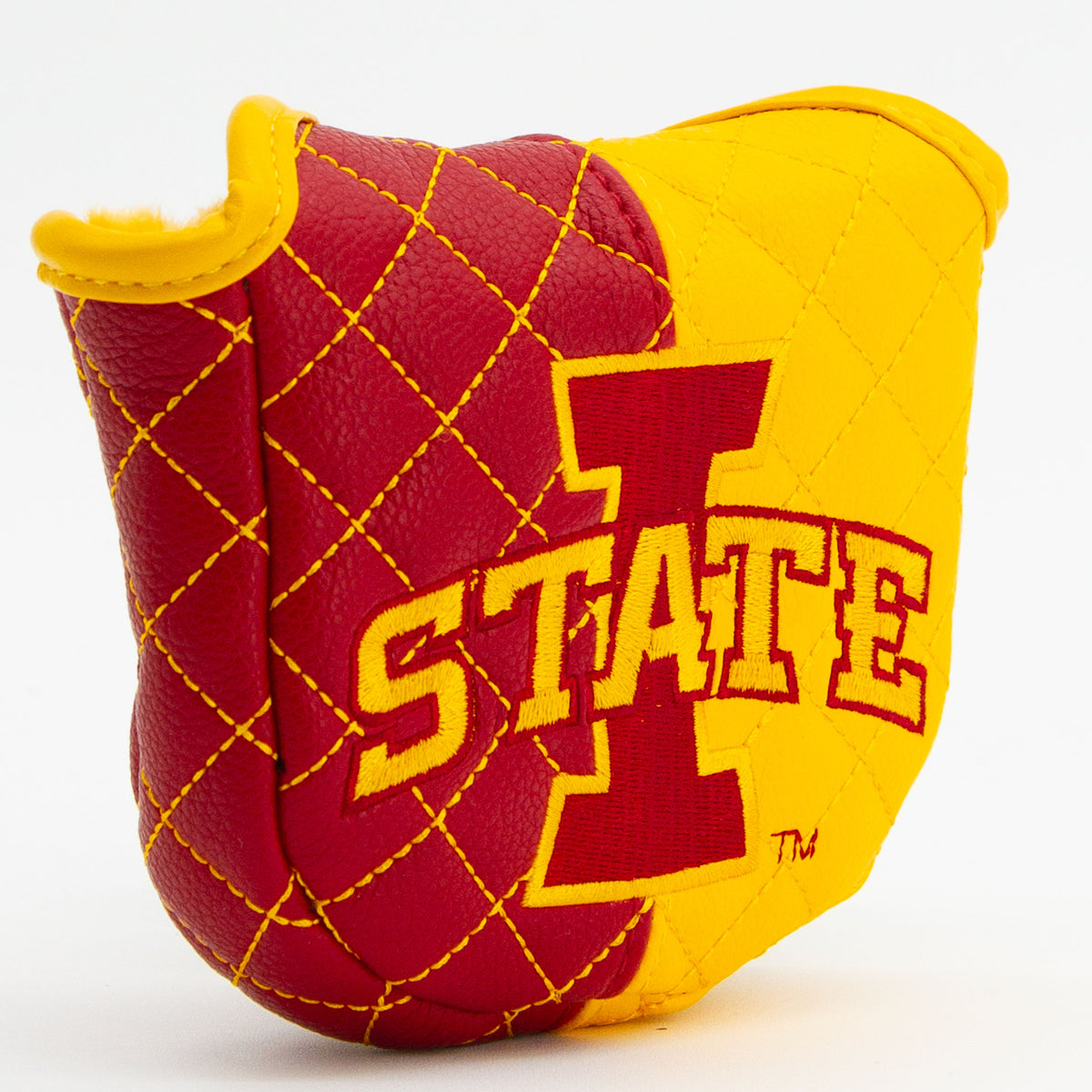 Iowa State Cyclones Split Quilted Mallet Putter Cover, angled view