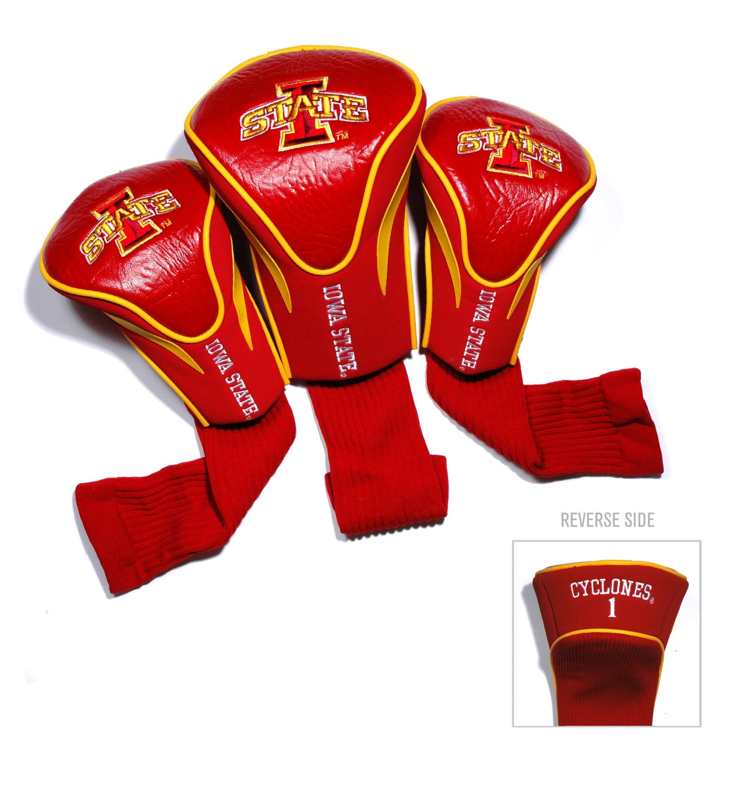Iowa State Cyclones 3 Pack Contour Sock Headcovers - Club Rehab