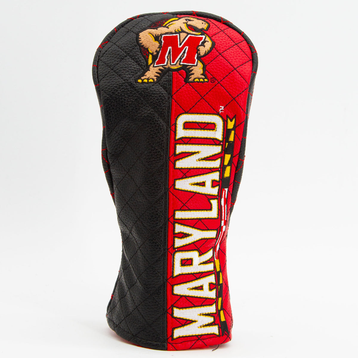 Maryland Terrapins Split Quilted Fairway Headcover, front view