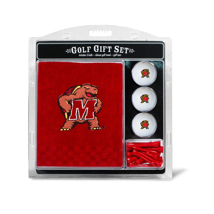 Maryland Terrapins Embroidered Towel Golf Gift Set