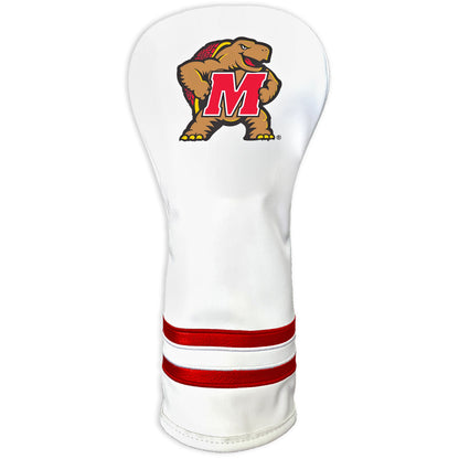 Maryland Terrapins Vintage White Printed Fairway Headcover - golf headcover product images