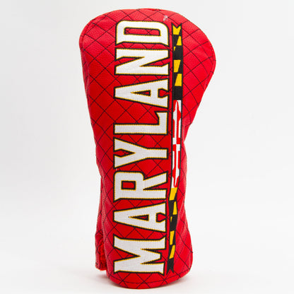 Maryland Terrapins Solid Quilted Driver Headcover - golf headcover product images