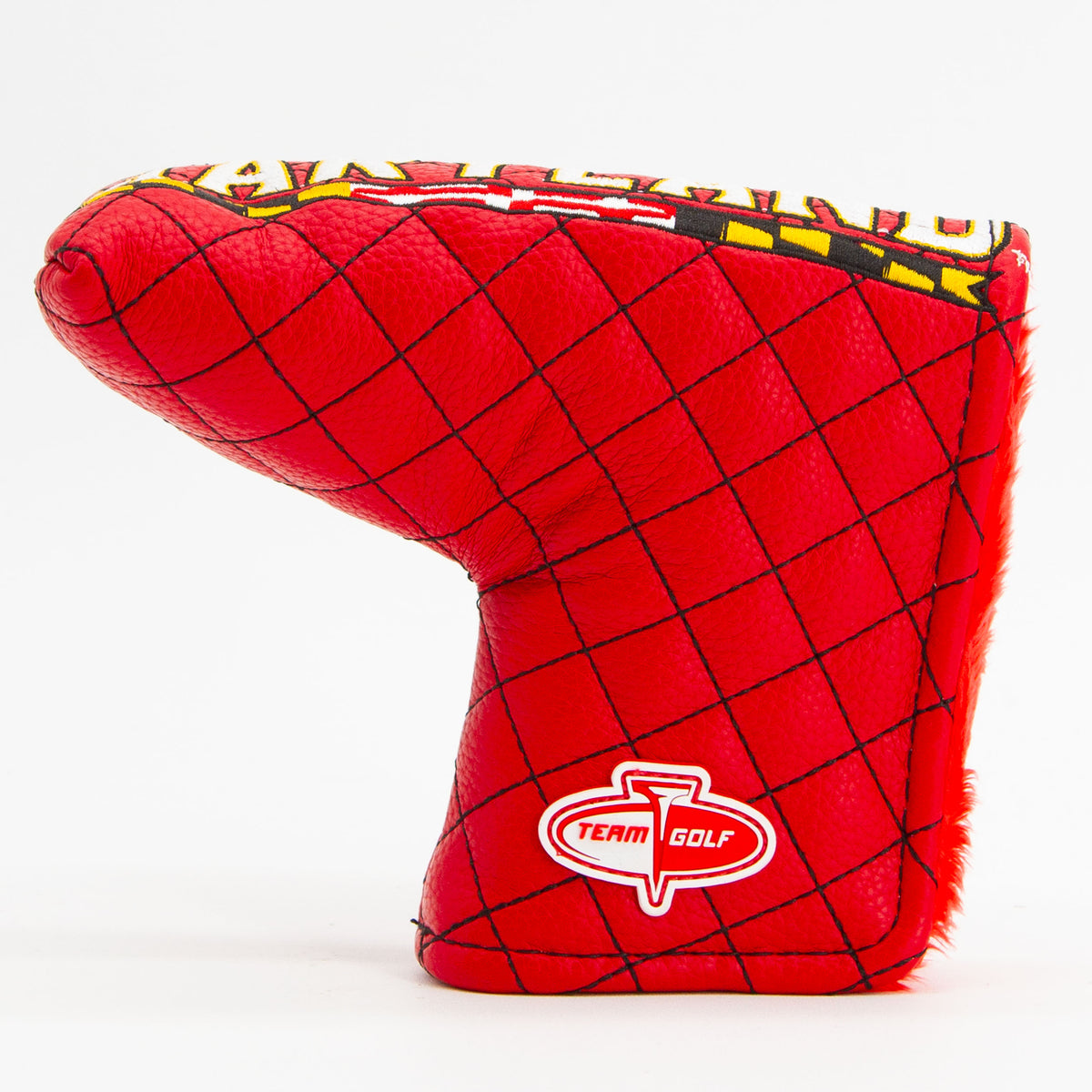 Maryland Terrapins Solid Quilted Blade Putter Cover, back view