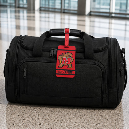 Maryland Terrapins plastic golf bag tag by Team Golf, product photo 5
