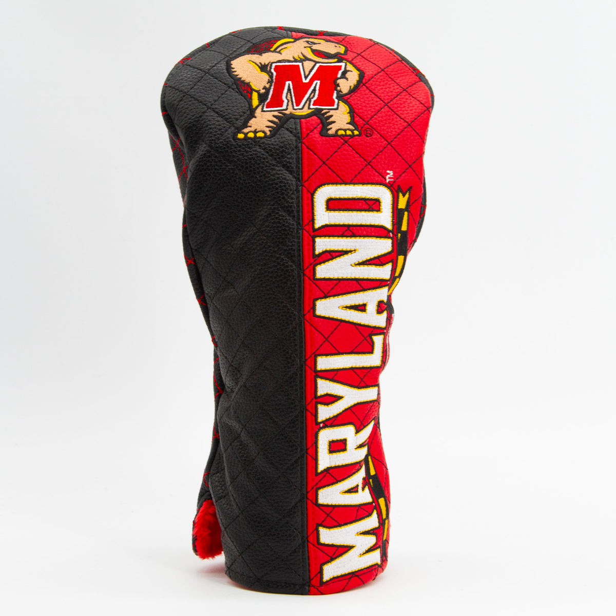 Maryland Terrapins Split Quilted Driver Headcover, front view