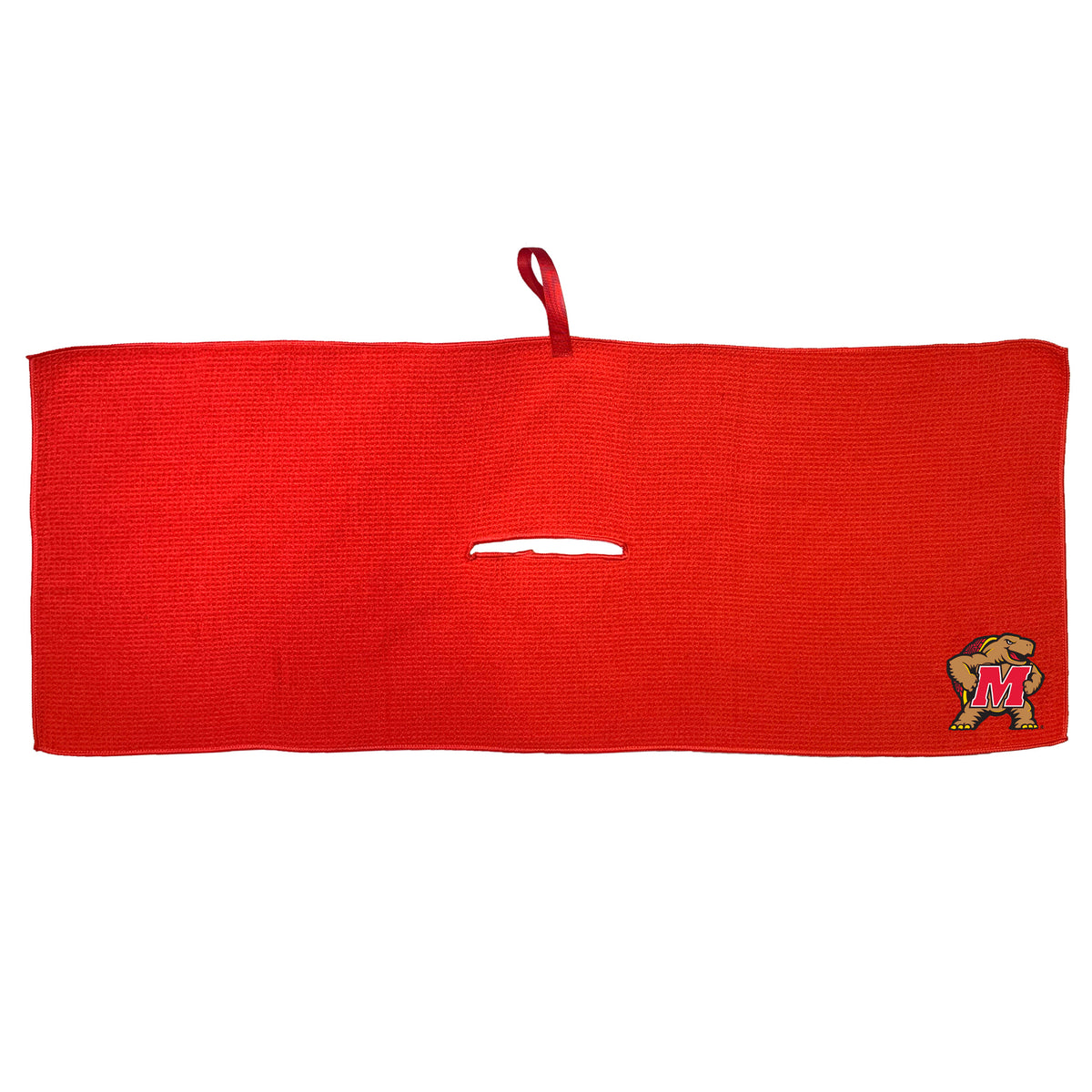 Maryland Terrapins 16 x 40 microfiber golf towel with team logo