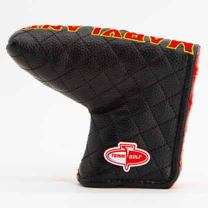 Maryland Terrapins Split Quilted Blade Putter Cover, back view