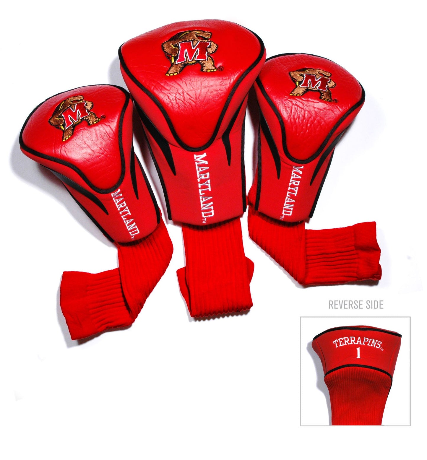 Maryland Terrapins 3 Pack Contour Sock Headcovers - Club Rehab