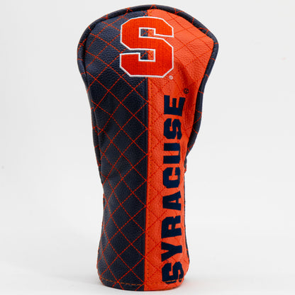 Syracuse Orange Split Quilted Fairway Headcover, front view