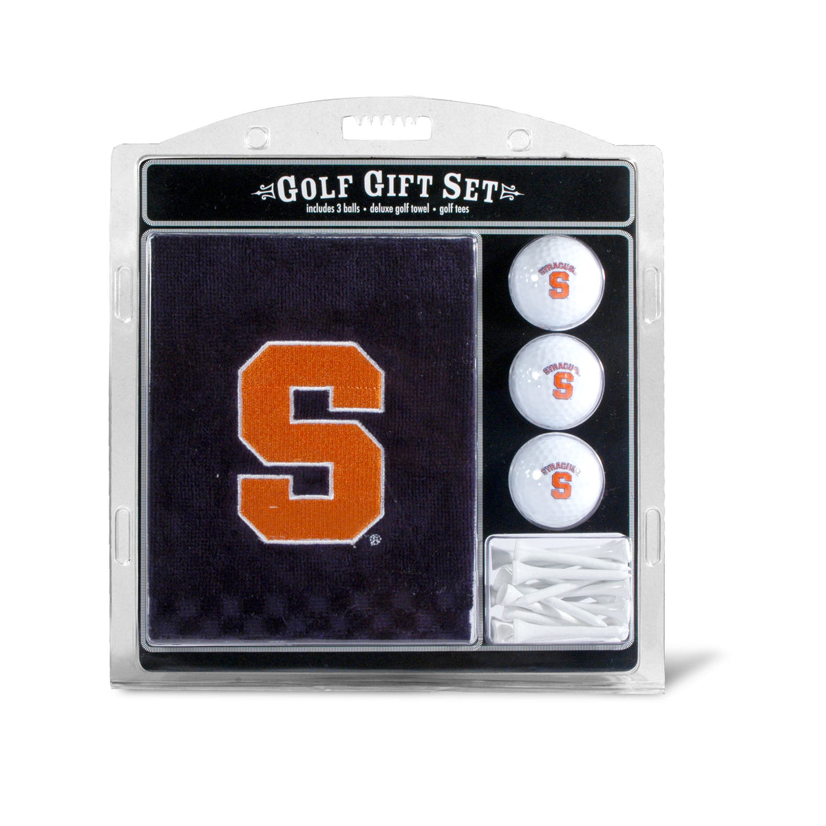 Syracuse Orange Embroidered Towel Golf Gift Set