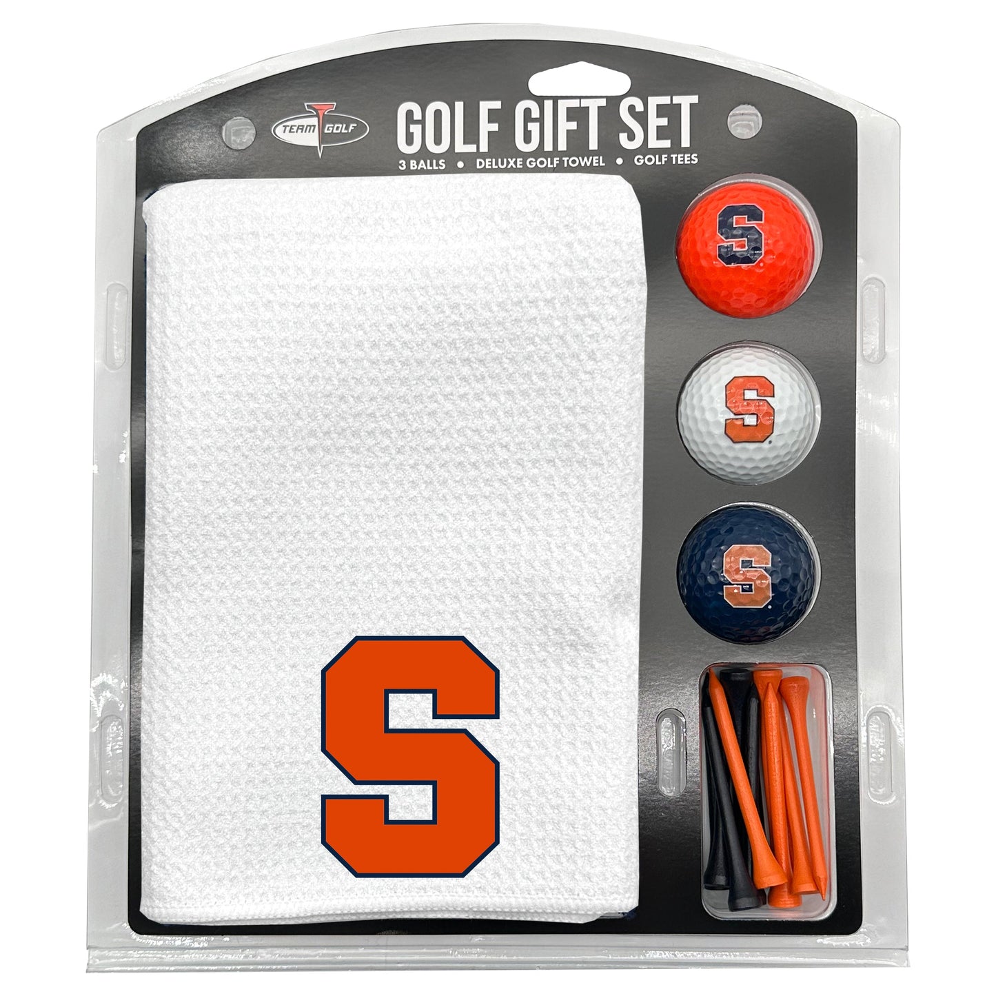 Syracuse Orange White Microfiber Towel Golf Gift Set - Club Rehab