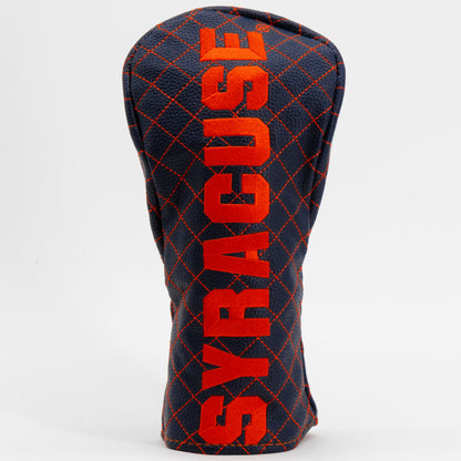 Syracuse Orange Solid Quilted Fairway Headcover, front view