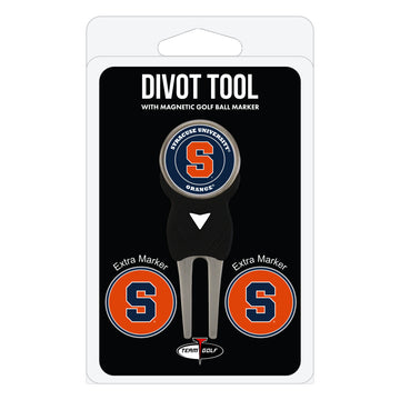 Syracuse Orange Divot Tool + 3 Ball Markers