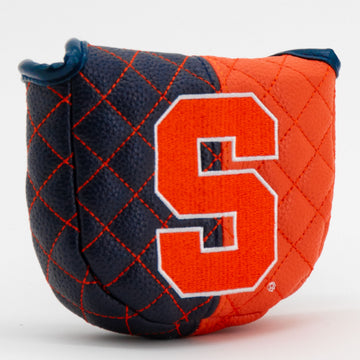 Syracuse Orange Split Quilted Mallet Putter Cover