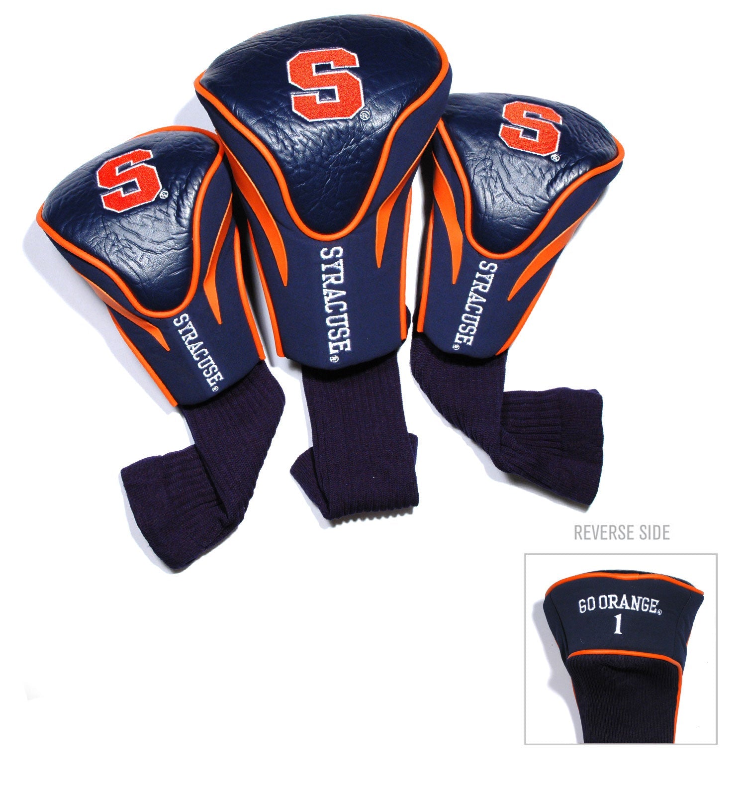 Syracuse Orange 3 Pack Contour Sock Headcovers - Club Rehab