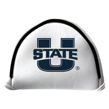 Utah State Aggies Vintage White Printed Mallet-Putter-Headcover